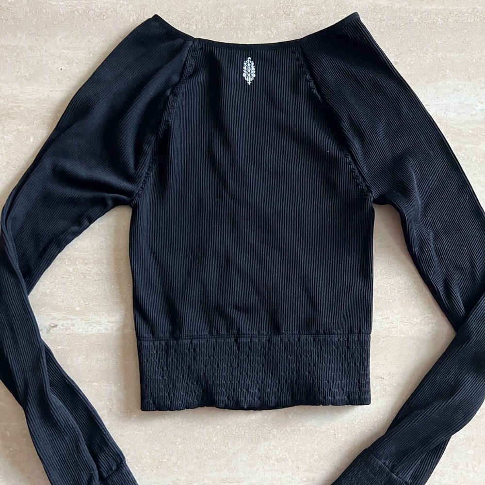 Free People Cut It Out Long Sleeve Top - Picture 3 of 3